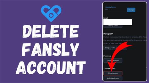 how to delete fansly account|Account & Profile – Fansly Help Center